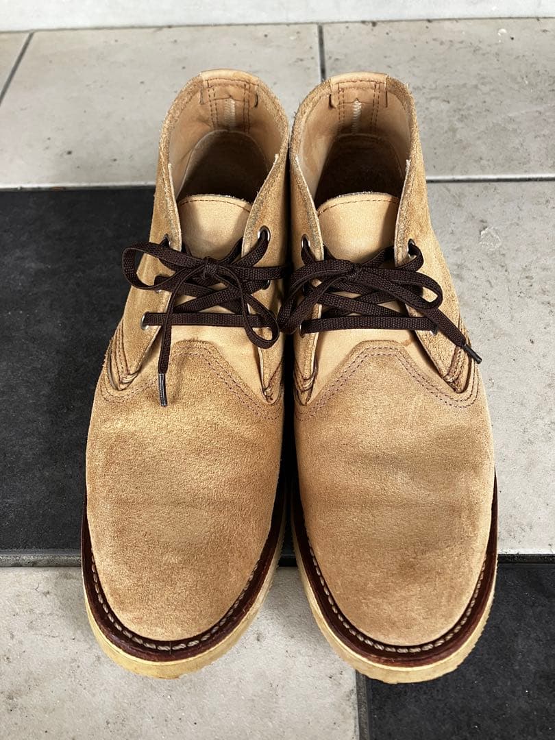 レッドウイング　3145 ベージュ スエード チャッカブーツ　27.5