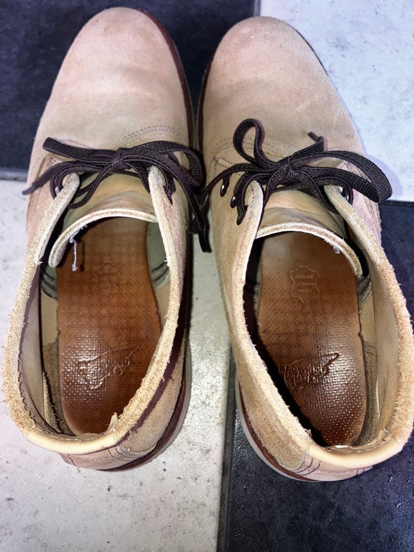 レッドウイング　3145 ベージュ スエード チャッカブーツ　27.5