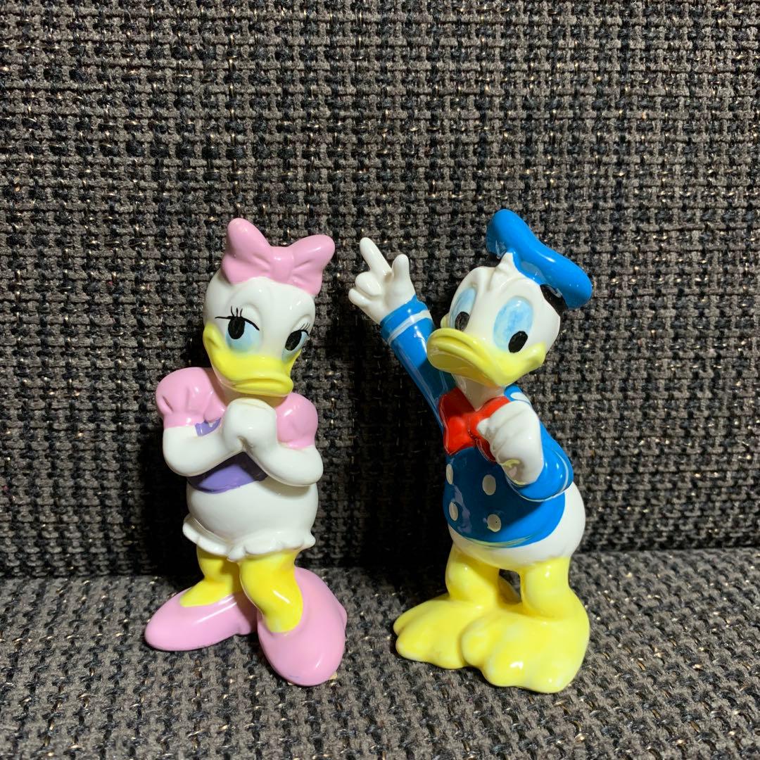 希少 レア ディズニー ミッキー＆フレンズ 陶器 フィギュア オルゴール セット