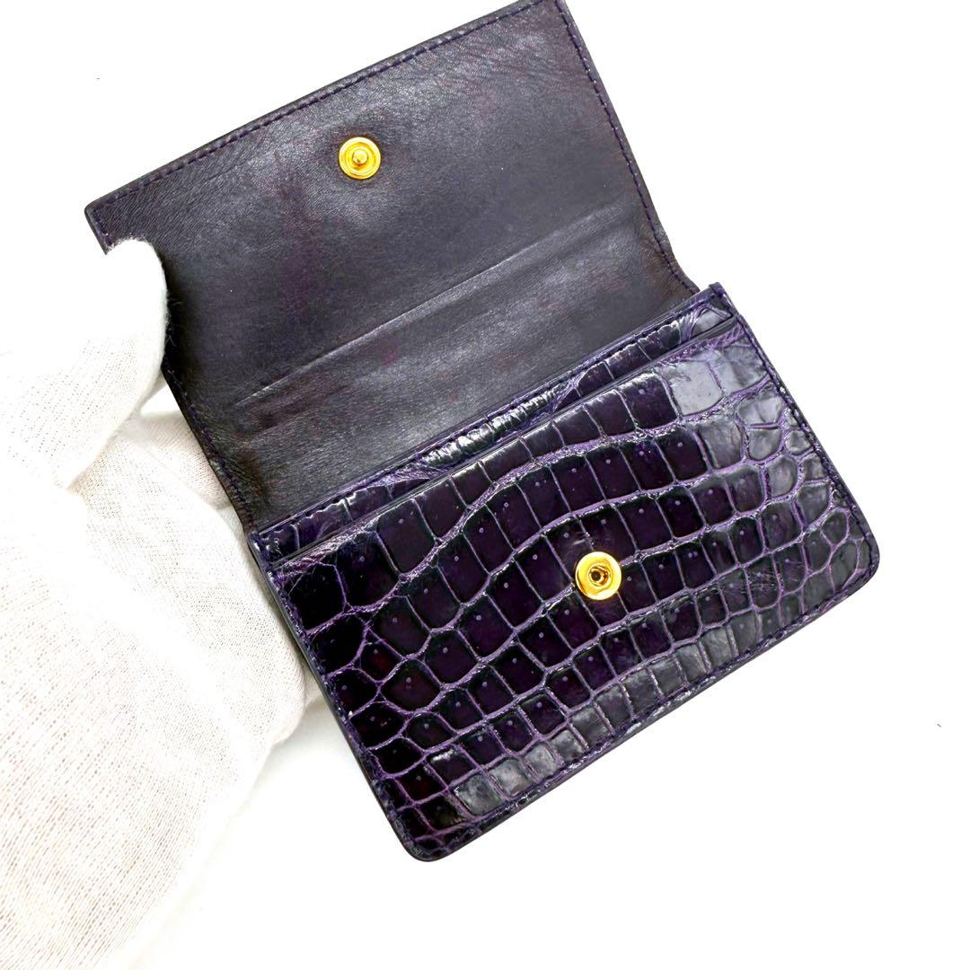 ★入手困難！★BOTTEGA VENETA マットクロコダイル 名刺入れ 無双