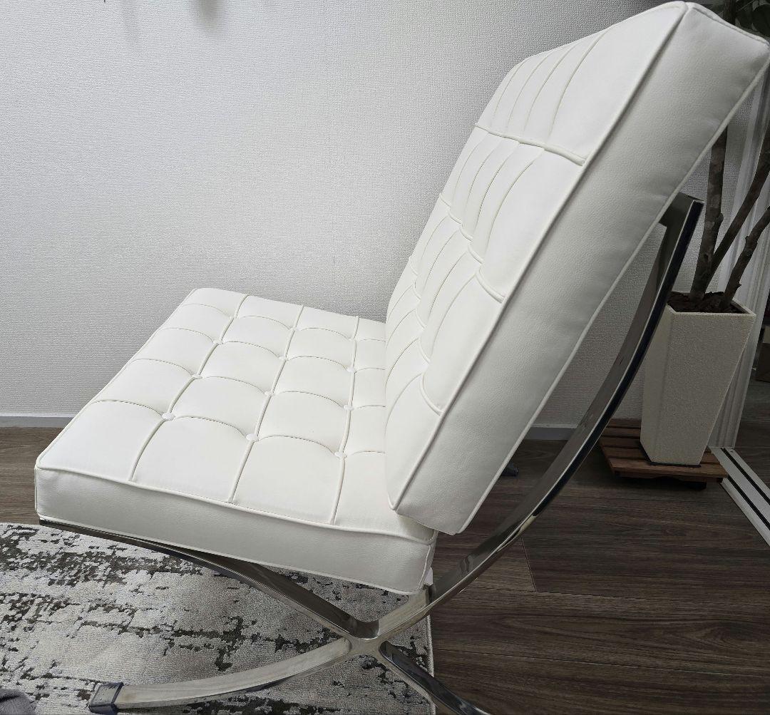 お値下げ★送込！【バルセロナチェア】ホワイト リプロダクト