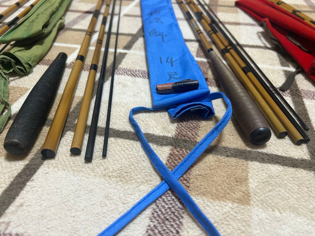 ヘラ竿　枯法師12尺13尺14尺15尺17尺21尺　計6本セット