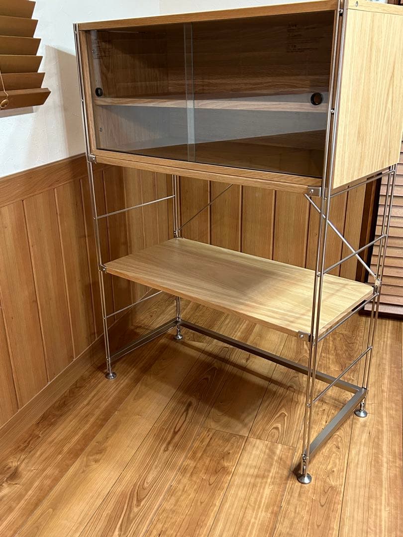 【無印良品】最終値下げステンレスユニットシェルフ　木製　ナチュラル　北欧　オーク