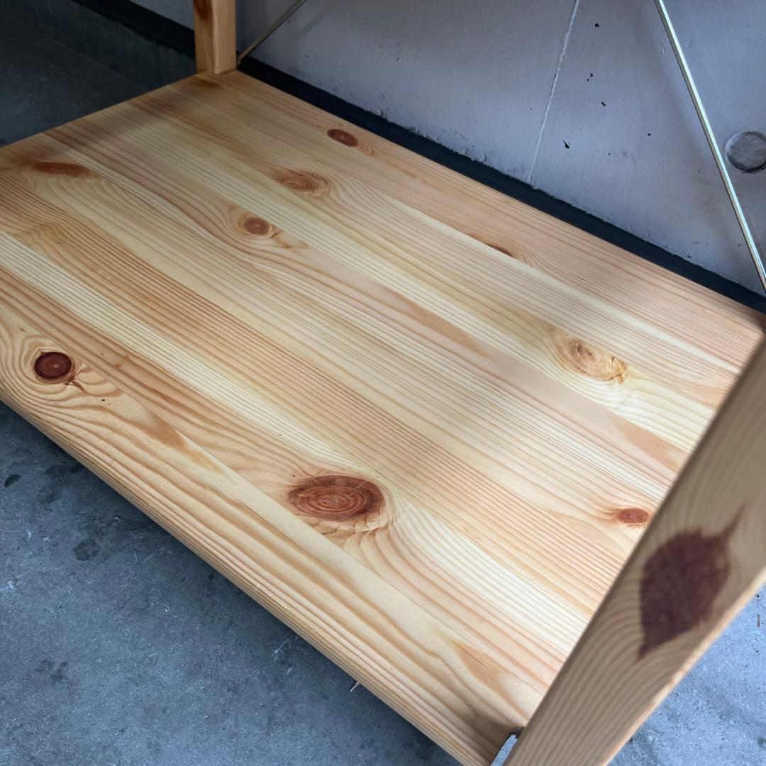 美品★無印 パイン材ユニットシェルフ・５８ｃｍ幅・小