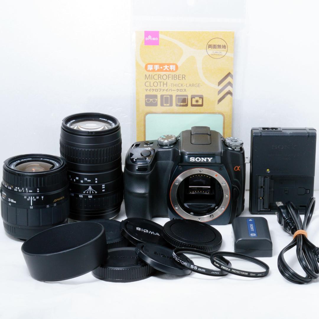 ⭐️良品⭐️SONY ソニー α100 ダブルズームセット★手振れ補正付き★