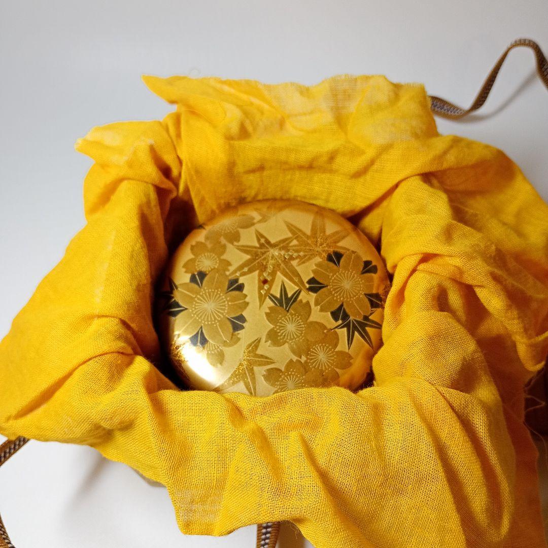 月峯作　総金地雲錦蒔絵　棗　共箱　茶道具