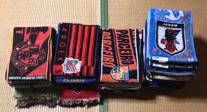 サッカー日本代表　Jリーグ　ブラジル代表　バルセロナACミラン　タオルマフラー