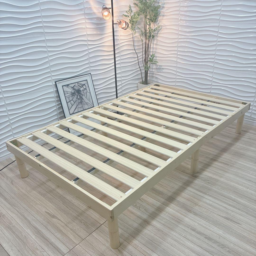 ◇大阪府全域 神戸市 配達料無料！◇すのこベッド◇ベッドフレーム◇セミダブル◇