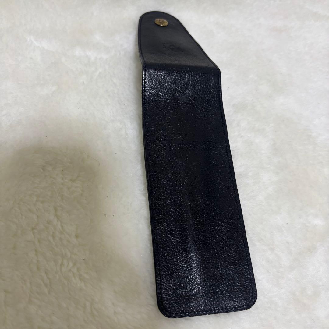 【希少 美品】イルビゾンテ ペンケース レザー ブラック ペンセット