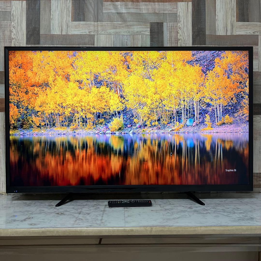 即日受渡❣️全国送料込ユニテク55型4K液晶テレビ外付けHDD録画可