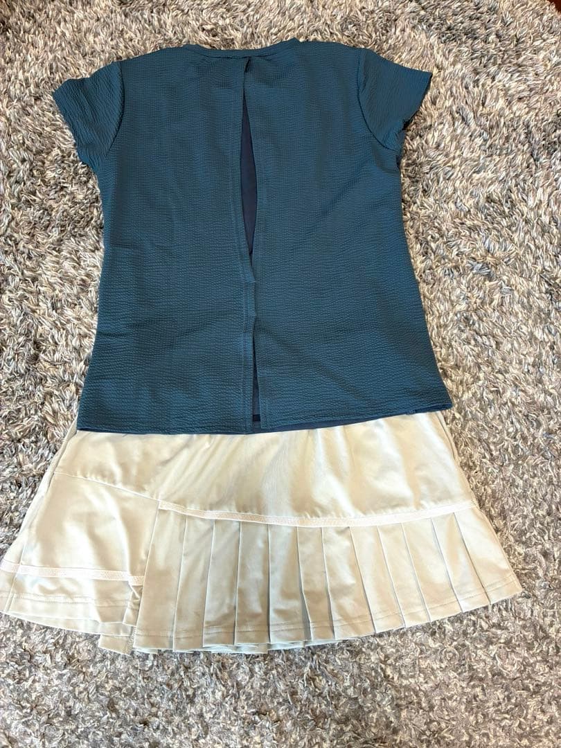 Admiral テニスウェアM ネイビー/スコートLライトグレーセット（別売可）