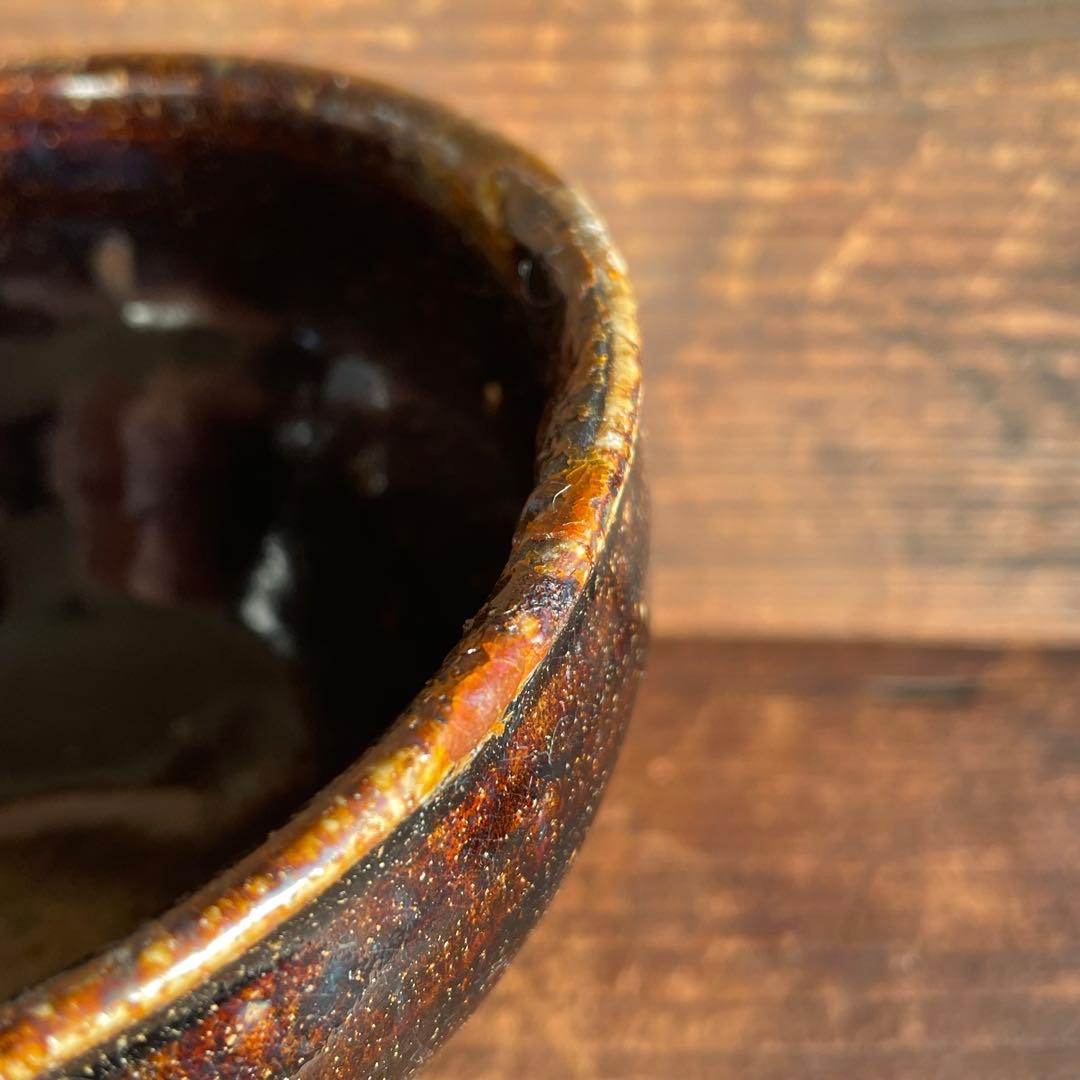 古瀬戸 古美濃 天目茶碗 江戸時代 骨董 古美術 茶道具 発掘品