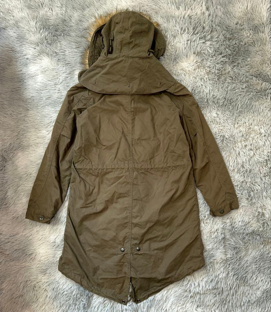 AVIREX M-65 PARKA ライナー ファー付きモッズコート カーキ＋