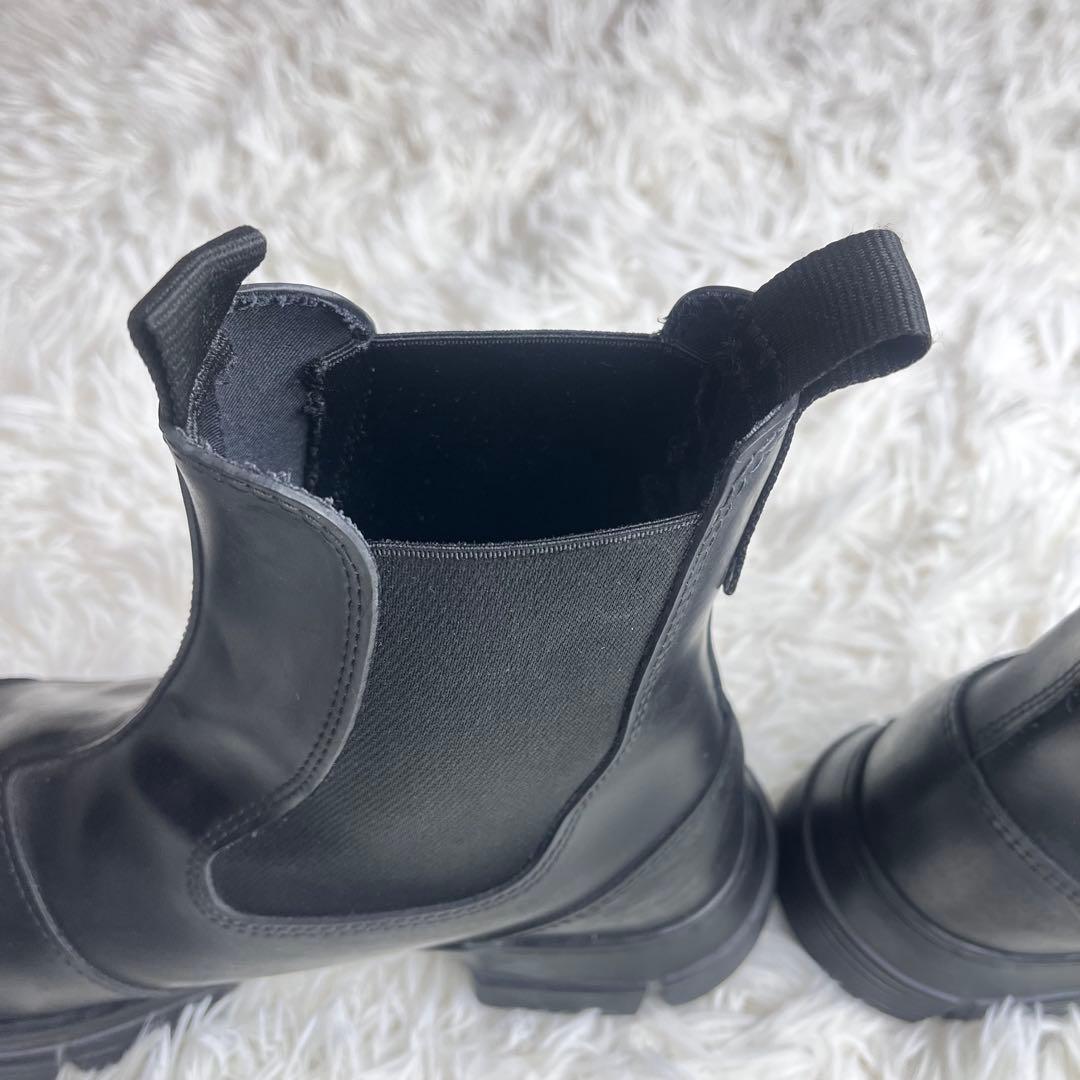 GANNI ガニー リサイクルラバー サイドゴアブーツ ブラック 24cm