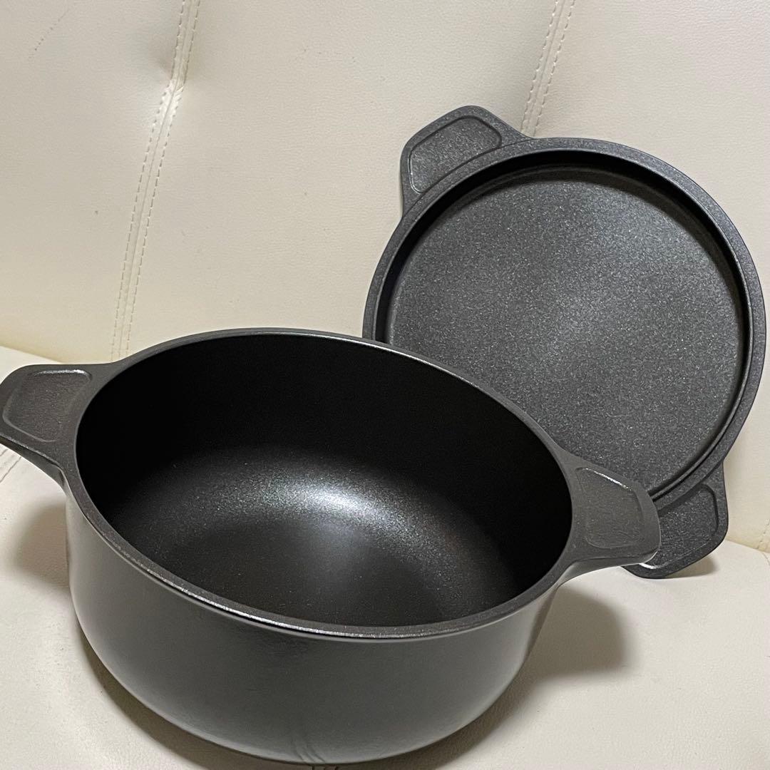 味わい鍋 深型鍋 22cm 文化軽金属鋳造無水調理 無加水鍋 万能鍋 熱伝導