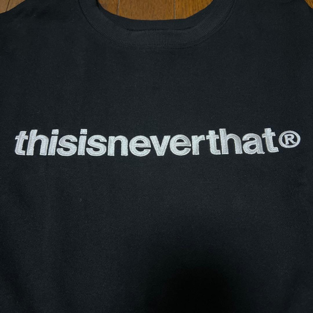 thisisneverthat ブラック　スウェットXL ネバザ