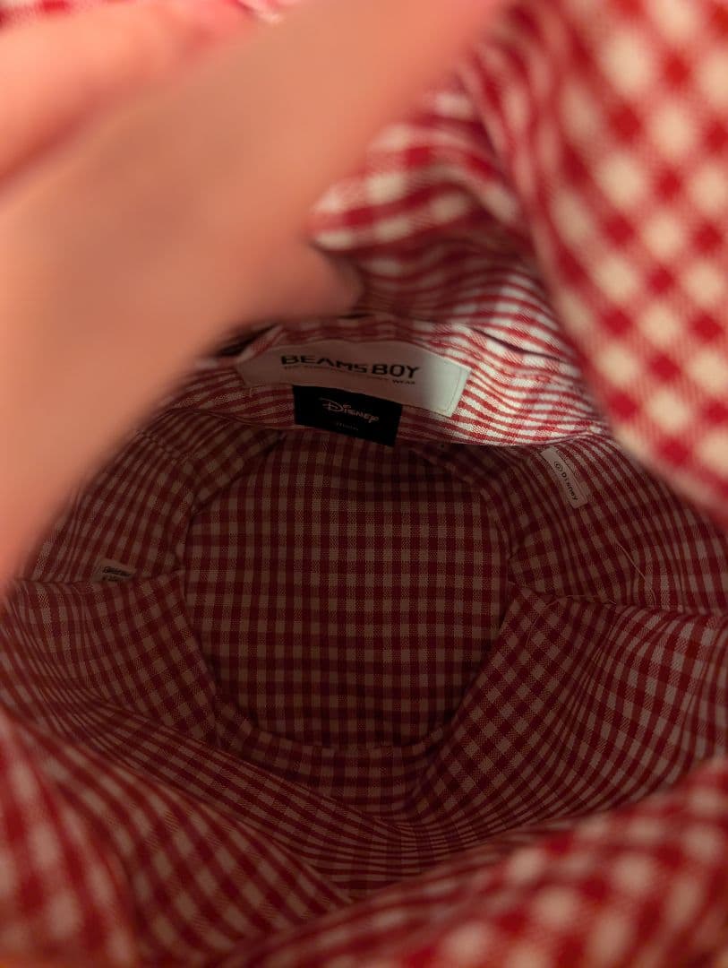 最終値下げ　ビームスボーイ　ミニーマウス刺繍かごバッグ