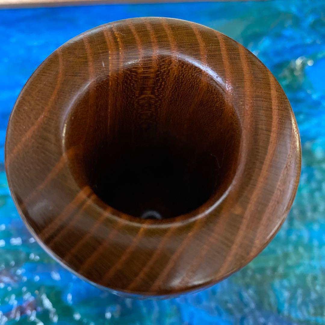 新品　桑の木の花瓶　置物　花器　木工品　　　ハンドメイド