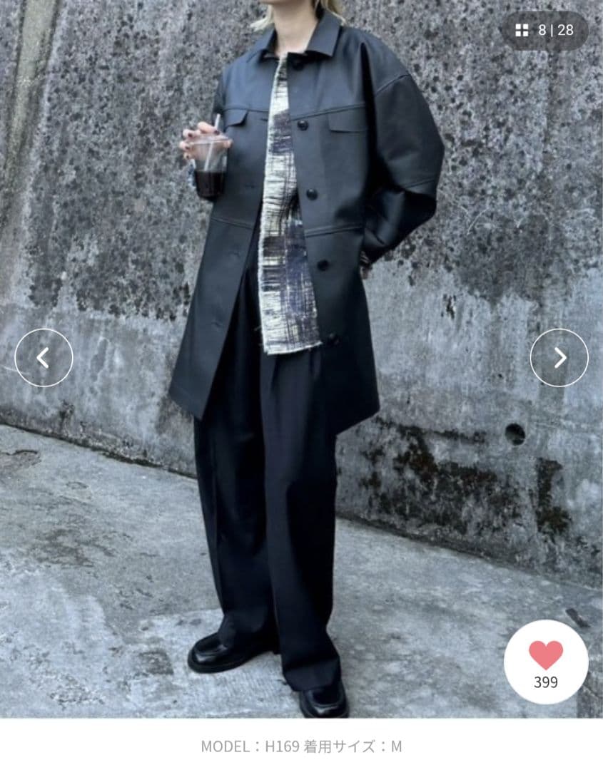 Ameri　CASUAL LIKE CAPA COAT