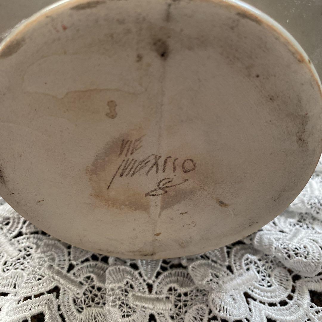 ビンテージトナラ陶器(メキシコ)イタリアワインデカンタ陶器作家物