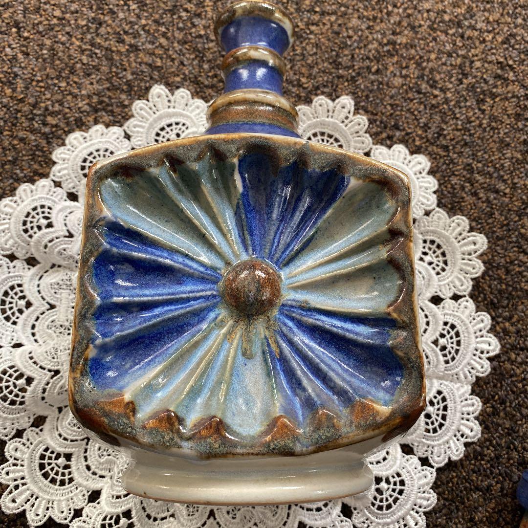 ビンテージトナラ陶器(メキシコ)イタリアワインデカンタ陶器作家物