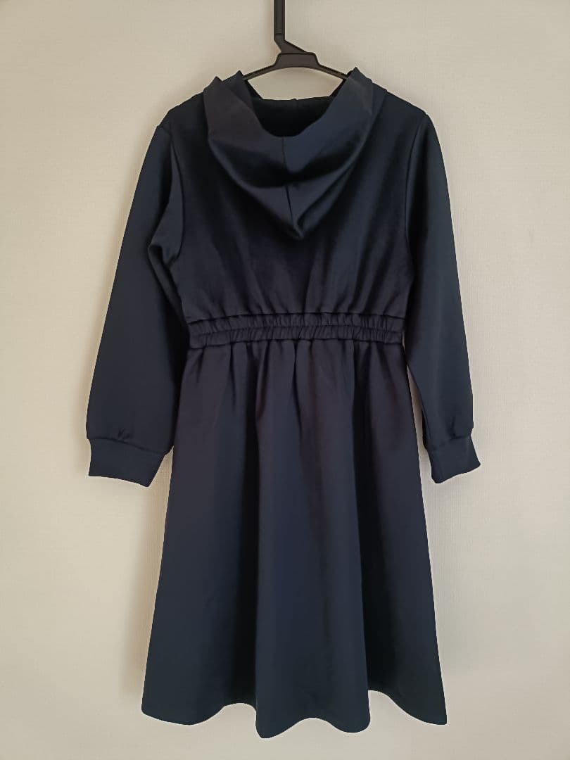 CINEMATIQ　ダブルポケットパーカーワンピ　ネイビー　フリーショート