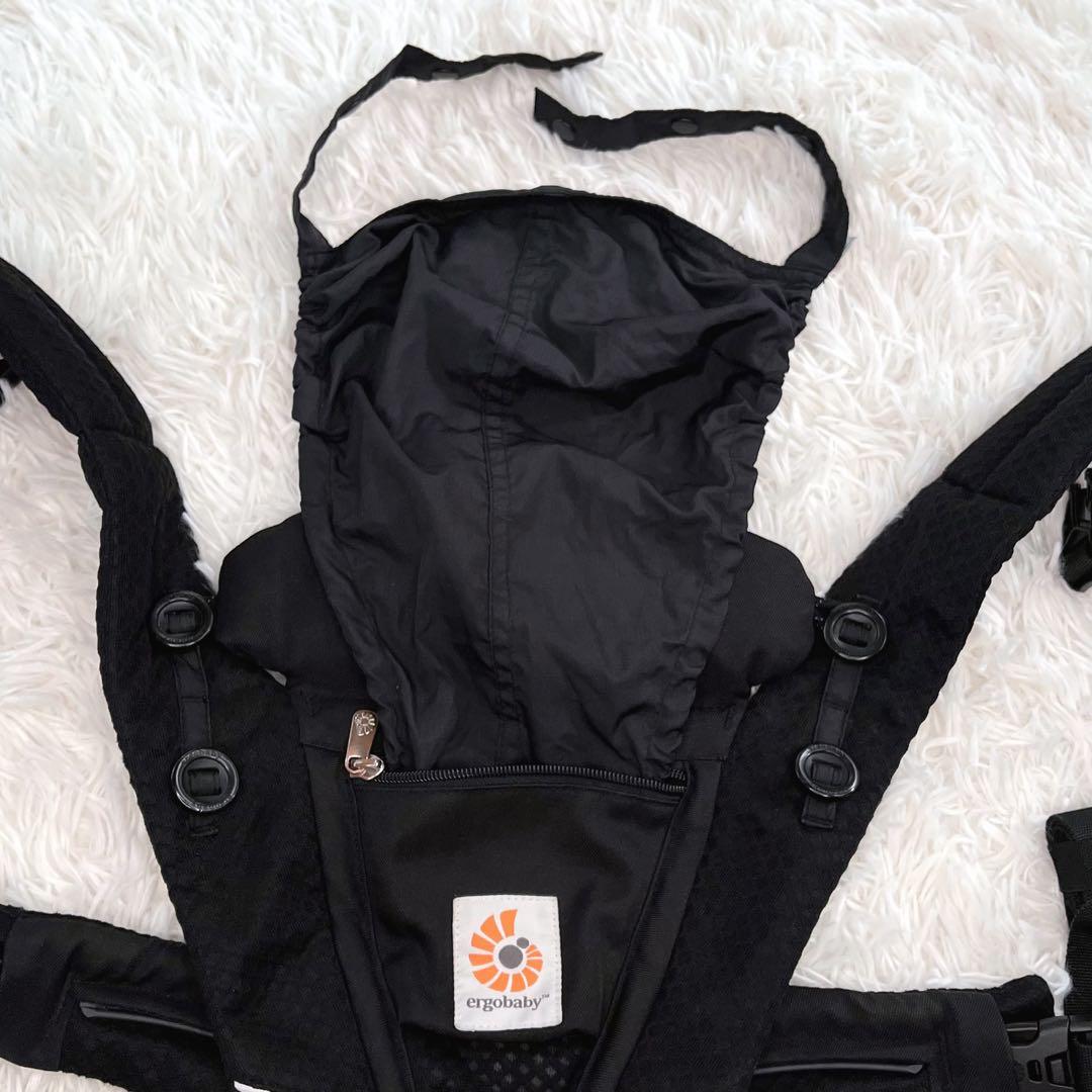 mmk✨極美品✨エルゴベビー　オムニブリーズ　ブラック　ポーチ付き❗️