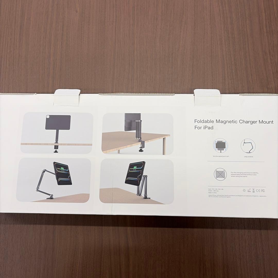 iPadアクセサリー LULULOOK Foldable Magnetic Charger Mount
