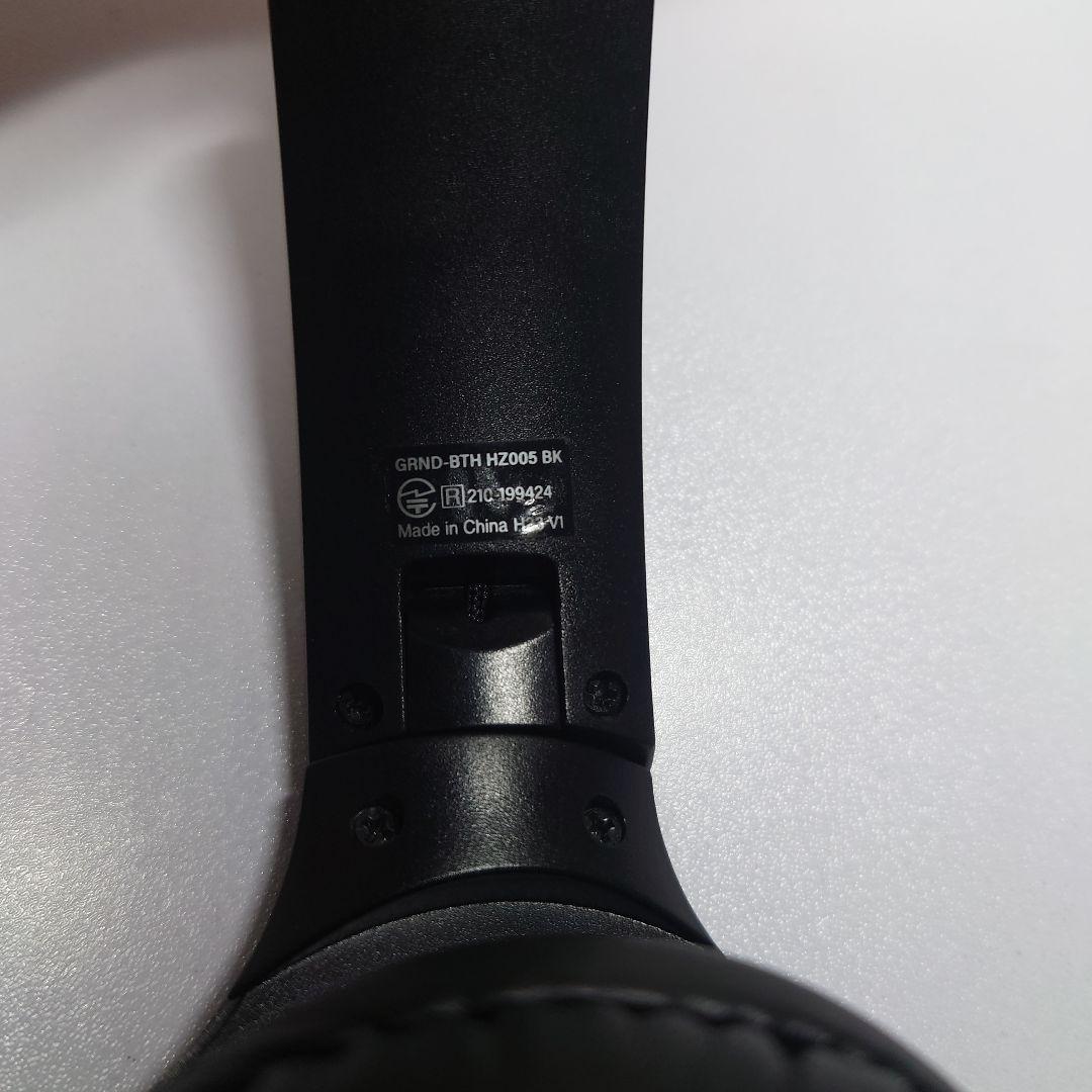 ブラック ワイヤレスヘッドホン オーバーイヤー