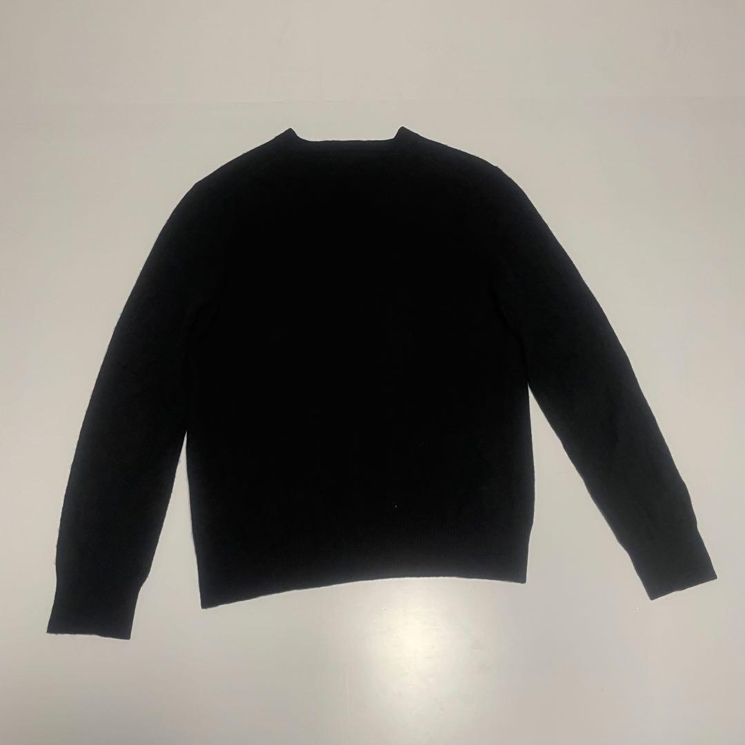 プレイコムデギャルソン　ウールニット　ブラックM ハートワッペン