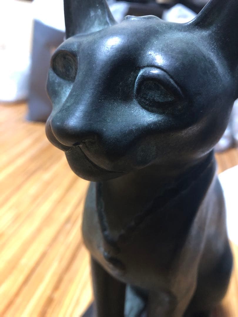 【猫】ブロンズ鋳造 33cm ルーヴル美術館工房監修