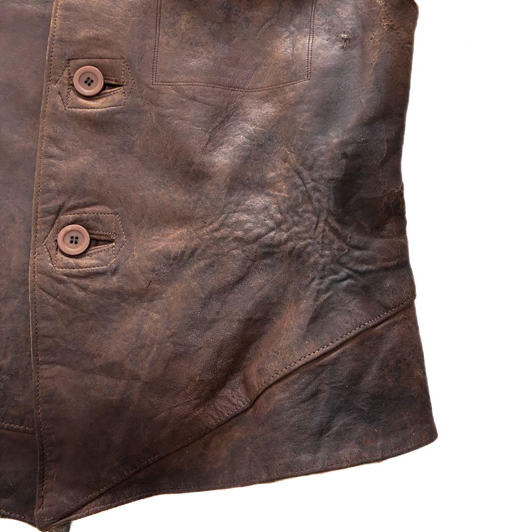 40s イギリス軍 レザー ジャーキンベスト フランス軍 ドイツ軍 ユーロ