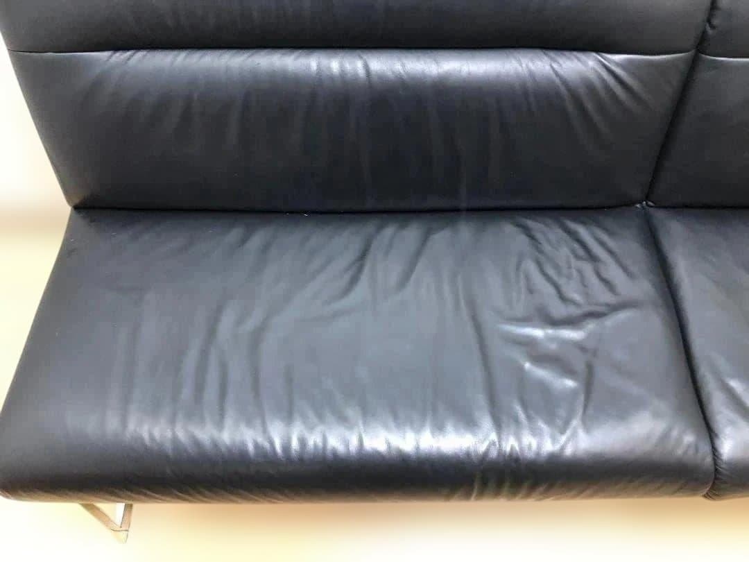 送料無料 JOOP! ヨープ ヒモラ ドイツ 本革 3人掛けソファ 黒 5041
