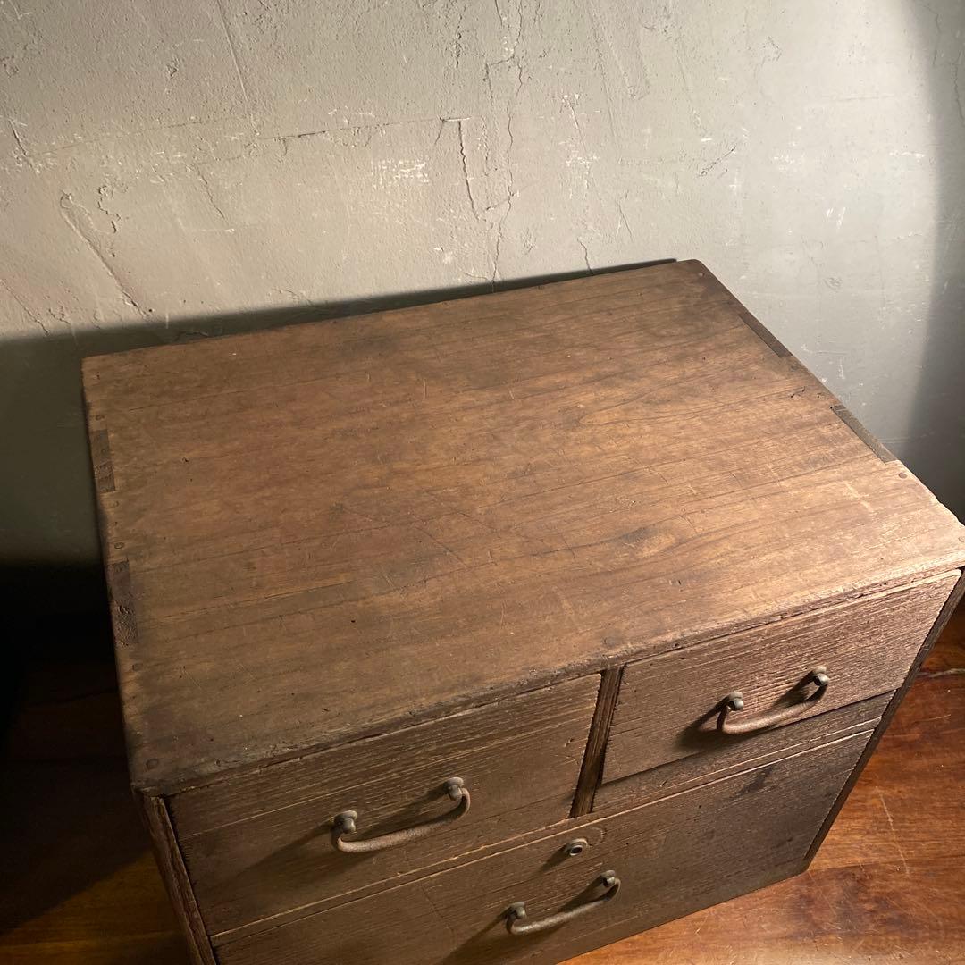 時代物 小引き出し 総桐 小箪笥 骨董品 古家具 古民家 収納 アンティーク