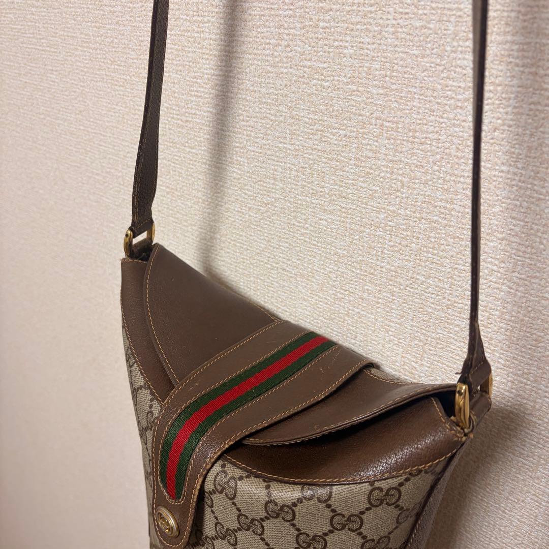 Gucci GGキャンバス ショルダーバッグ オールドグッチ