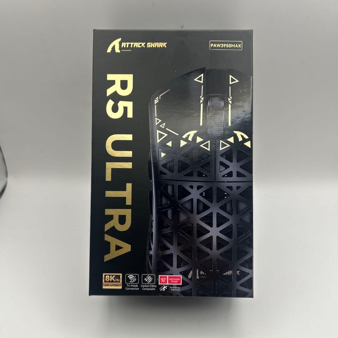 【新品】ATTACK SHARK R5 ultra ホワイト ゲーミングマウス