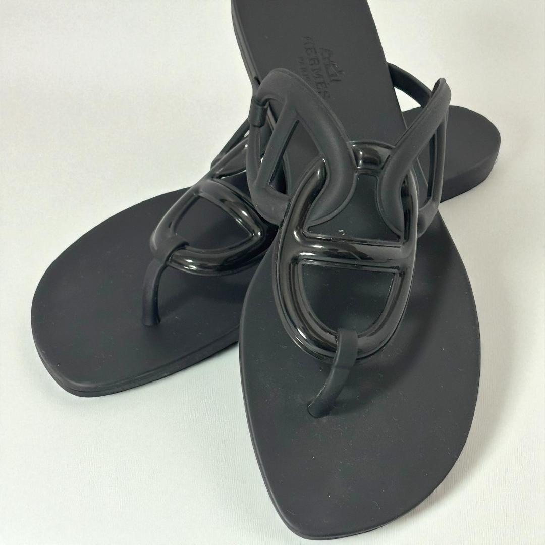 限定価格【極美品】HERMES エルメス エジェリ トングサンダル 39 袋付き