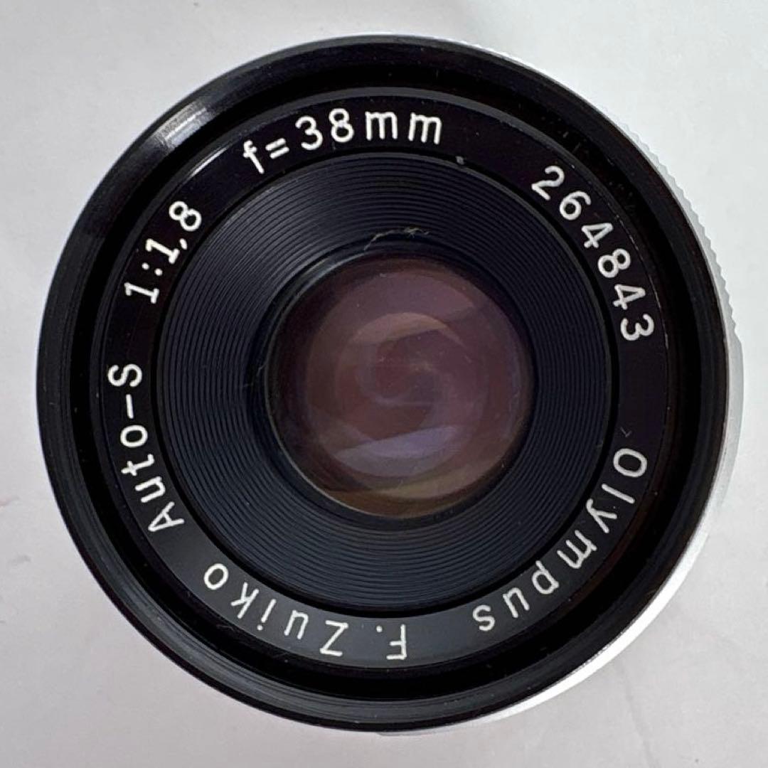 OLYMPUS PEN F 一眼レフカメラ　 レンズフードＳ-45付き