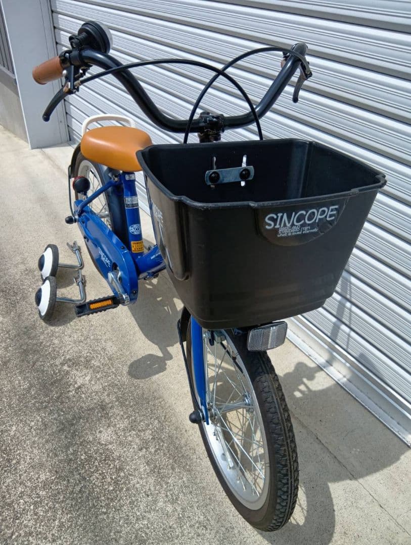 補助輪　自転車　ブルー　青　16インチ　男の子　女の子　→引取り限定(岐阜県)