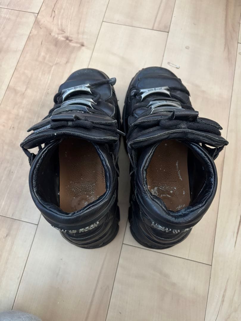 NEW ROCK ブラック 厚底スニーカー