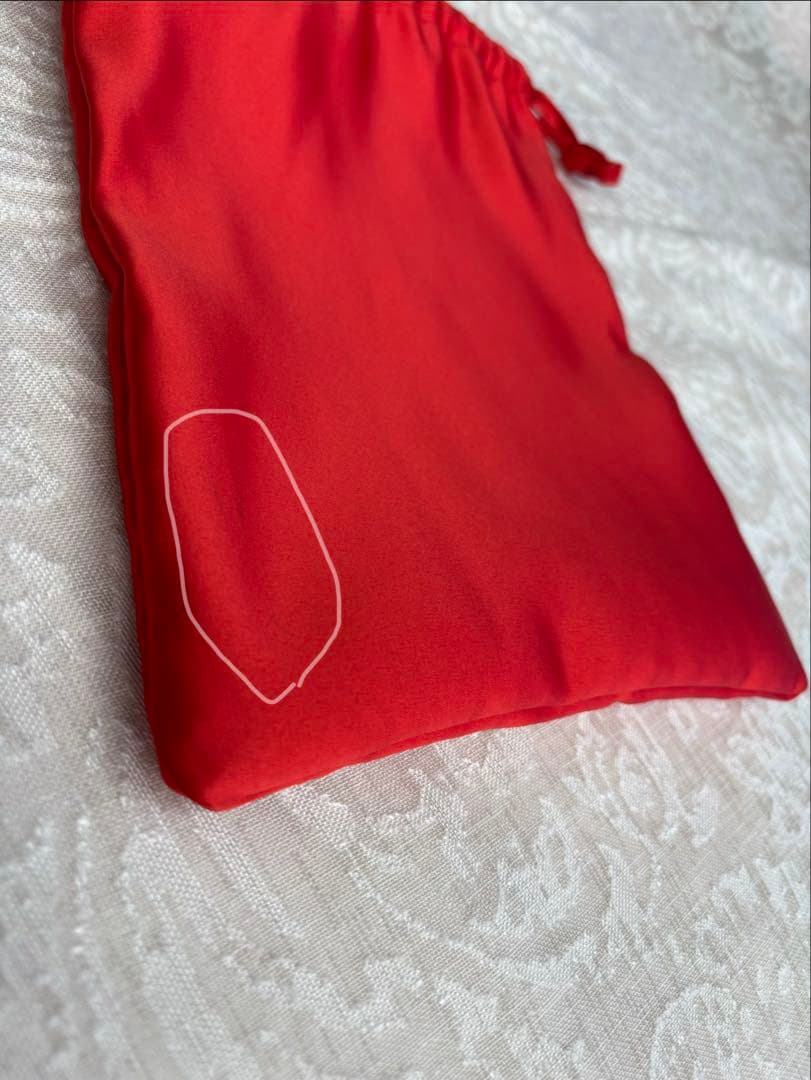 バッグ SEA SATIN \"KINCHAKU\" BAG (M) tomato