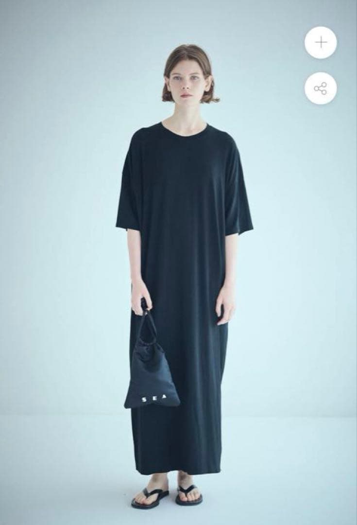 バッグ SEA SATIN \"KINCHAKU\" BAG (M) tomato