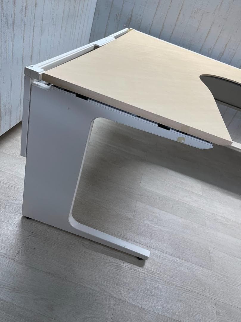 コクヨ ワークヴィスタ L字デスク SDF-LVL1818P1M ナチュラル