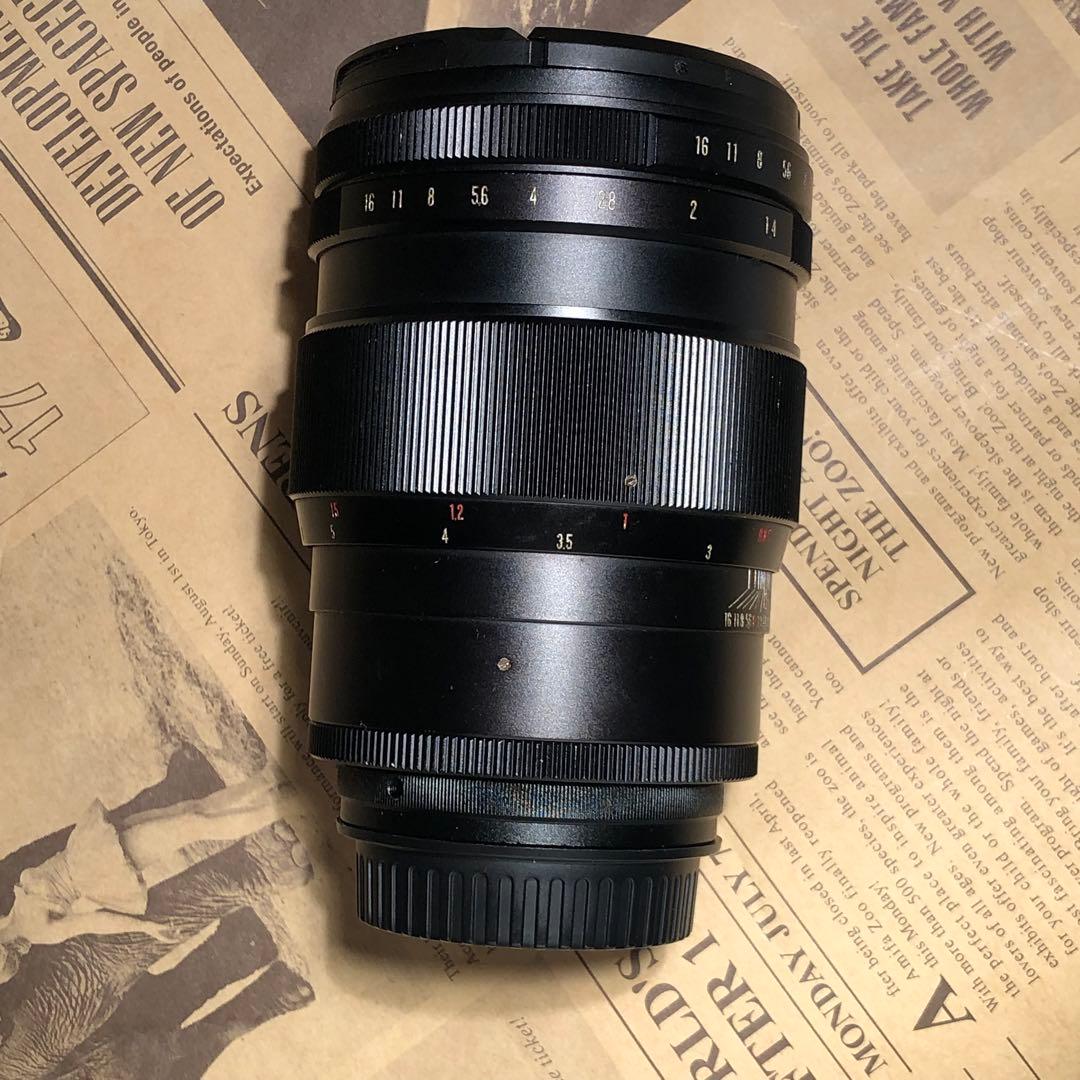 希少？開発未発表？VIVITAR？85mm f1.4 EFマウントアダプター