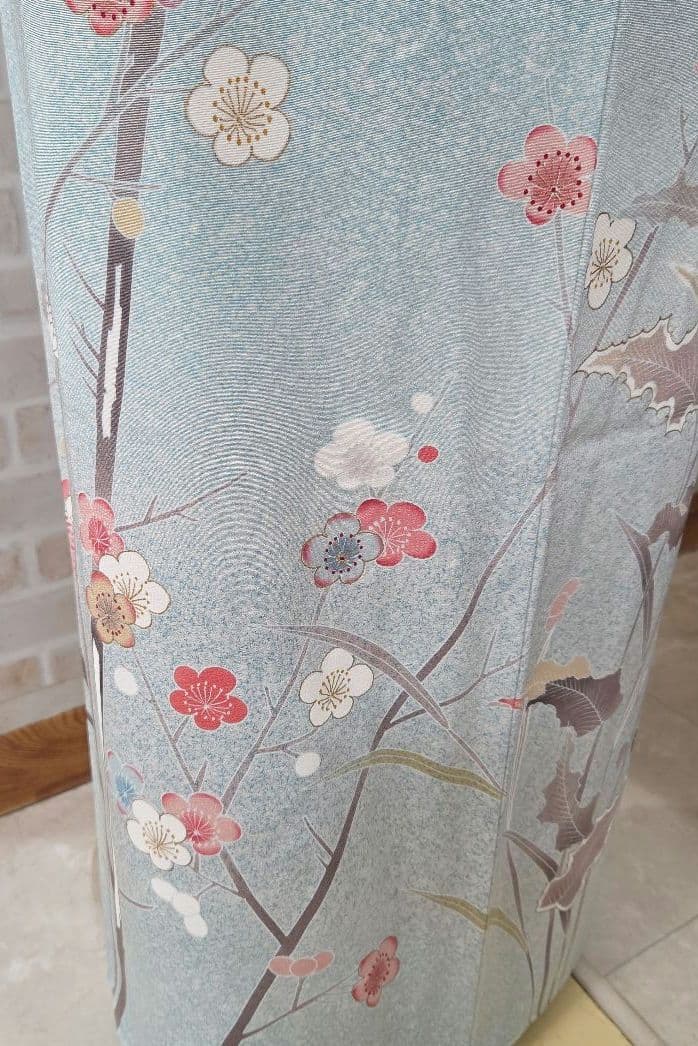 訪問着4点フルセット着物、袋帯、帯締め、帯揚げ トールサイズ対応