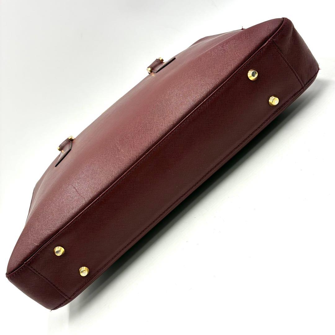 極美品 Burberry ブリーフケース A4 ノバチェック サフィアーノレザー