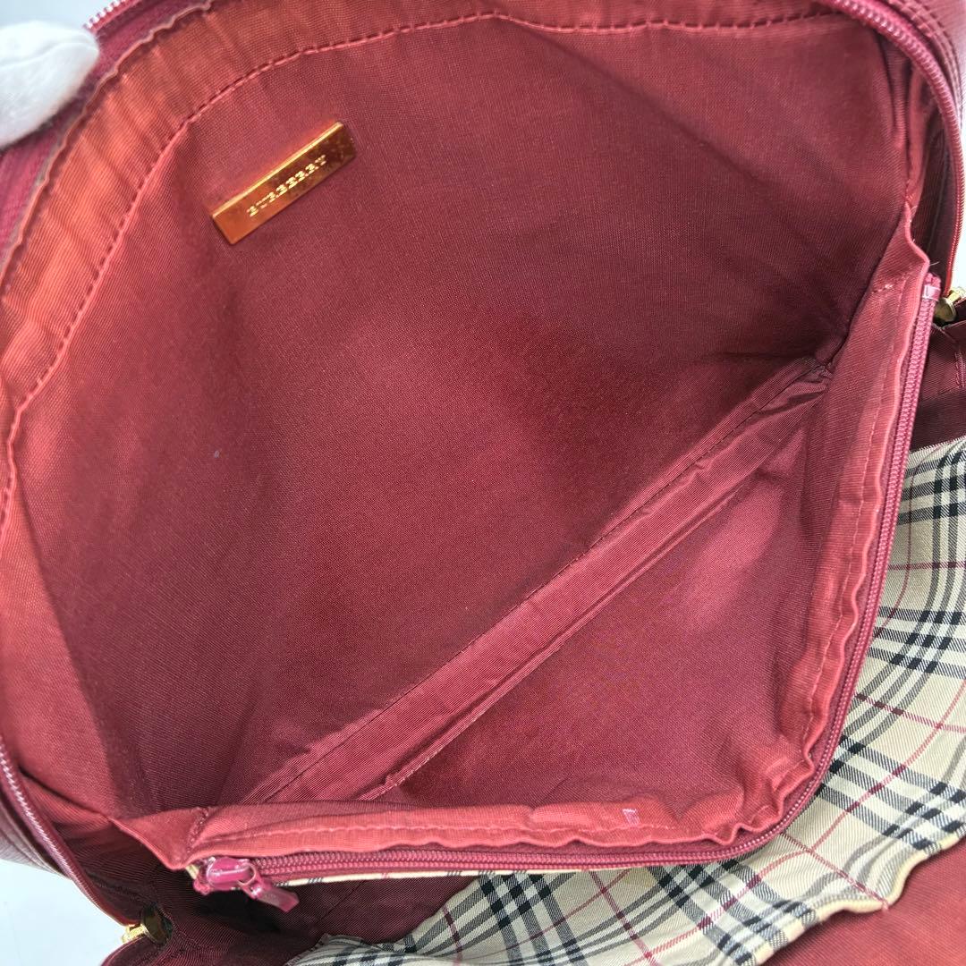 極美品 Burberry ブリーフケース A4 ノバチェック サフィアーノレザー