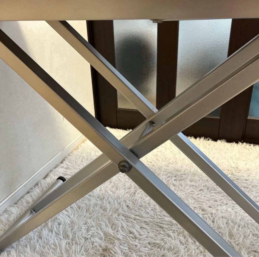 ニトリ 無段階 昇降テーブル テーブル幅120cm 高さ調節 机 昇降式