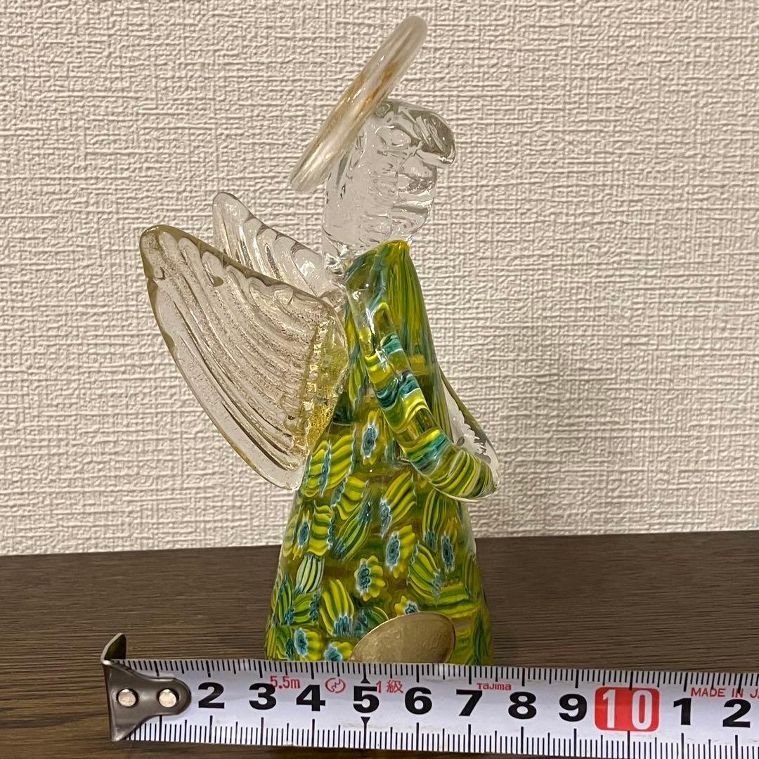 ベネチアングラス　天使　ミルフィオリ　Murano