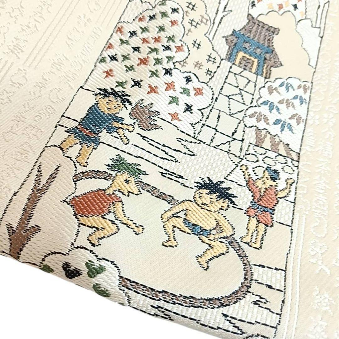 エ*ド様 華 名古屋帯 河童 相撲 童子